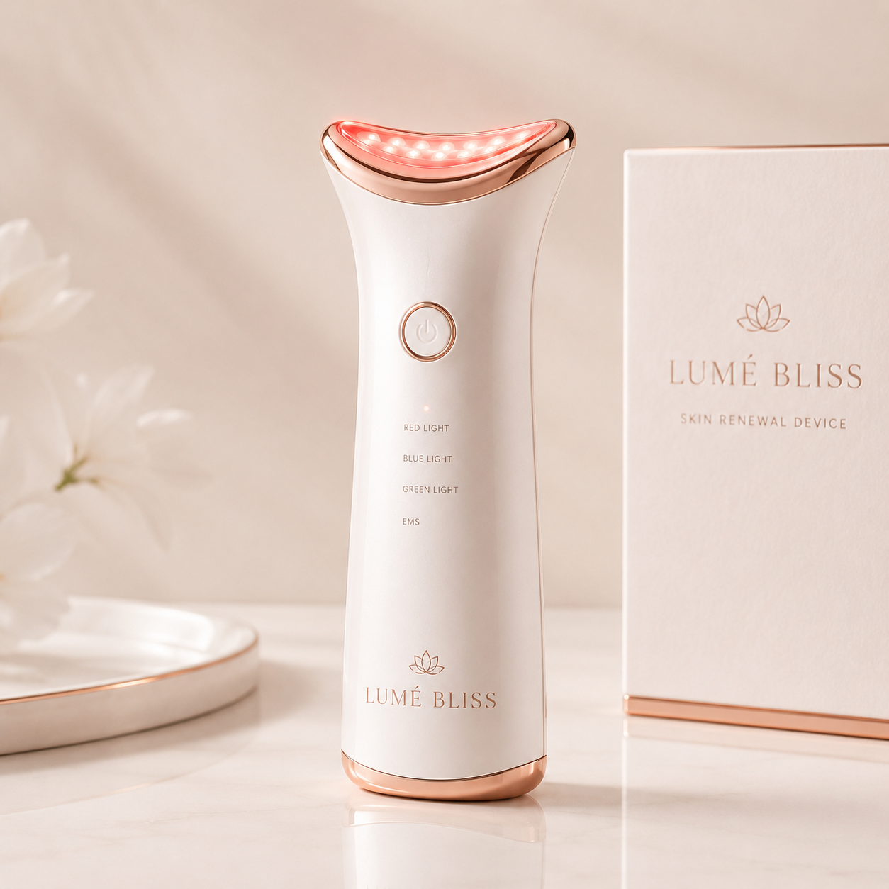 LED Facial Sculptor | Red Light Skin Tightening & Face Massage Device